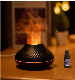  New Trend Desktop Air Humidifier 130ml Smooth Mist Essential Oil Aroma Diffuser Flame Humidifier