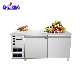  Stainless Steel Refrigeration Equipment Fresh-Keeping Chiller Cold Freezer Under Counter Kitchen Refrigerator