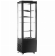 Commercial LED Lighting Displays Four-Sided Glass Wine Cabinet