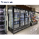  Supermarket Hot Selling Glass Door Vertical Display Freezer Commercial Refrigerator Freezer for Supermarkets