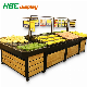 Metal Wooden Supermarket Vegetable and Fruit Display Rack