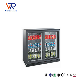 Qingdao Victory Refrigerator&Freezer Mini Refrigerator National Glass Door Upright Display Cooler Freezer Fridge for Bar