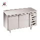  2 Doors Ventilated Undercounter Height 650mm Refrigerator