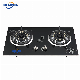 Promotional OEM Design Easy Cleaning Cast Iron Gas Hob Parts Gas Hob 2 Burner Table Top Gas Stove