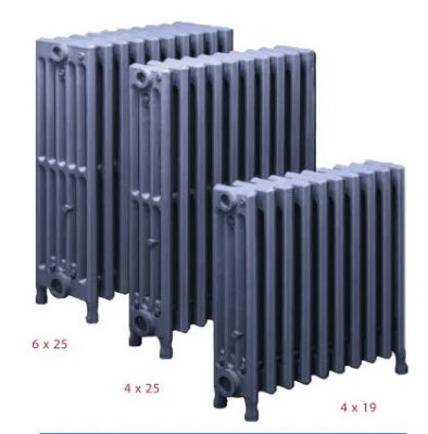 Factory Supply 4 Tube 19" and 25" Height America Cast Iron Radiator for USA and Canada