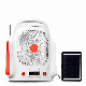  Tw009 8inch Mini Solar Battery for Fan with Light USB and Table Fans Solar Panel Charger for Household Camping