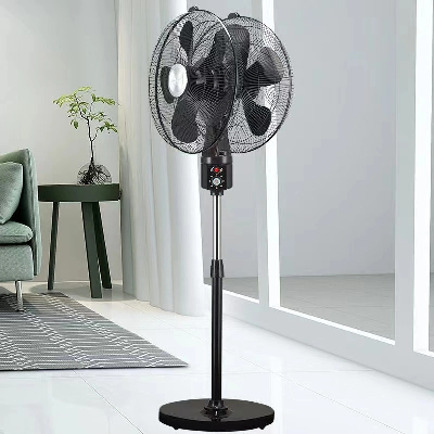 Double Heads and Dual Blades Pedestal Stand Fan 18" Electrical Fan Exhaust Fan, Rechargeable Fan, Household Mist Fan, Handheld Fan, Air Circulator Fan, Neck Fan