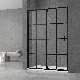 Durable Outdoor Tempered Glass Square Shower Enclosure Shower Screen with Manufacturer Price