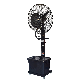  Indoor Oscillating Cooling Cooler Portable Water Electric Spray Mist Stand Fan with Wheels