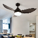 42 Inch Ceiling Fans 3 Blades Wooden Three Colors Remote Control Reative Wood Fan Light (WH-CLL-14)