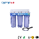 3 Stage Household 10" Clear Housing Water Filter with Steel Bracket