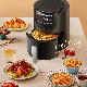 2L 900W Black Industrial Smart Nonstick Electric Air Fryer with Digital Display