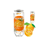 French Natural Sweet Private Label 350ml Orange Flavor Sparkling Water