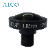  F2.0 12MP 4K 1.85mm Fov 185 Degree M12 S Mount Fisheye CCTV IR Corrected Board Fish Eye Lenses for 360 Deg Security Camera