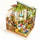 Factory Home Decor Wood Crafts DIY Miniature Doll House Kit manufacturer