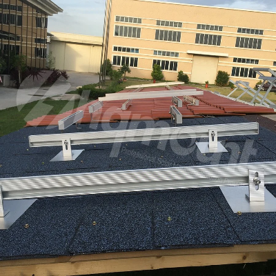 Aluminum Solar Asphalt Shingle Rooftop mount L Feet Clamp waterproof Flash L-kit