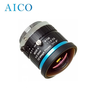 1/1.8" 2.8mm 10MP F1.6 4K CS / C Mount Hfov 160 Degree Industrial Vision Ultra Wide Angle 10mega CS-Mt Machine CCTV Objektiv Lens