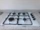  White Glass Panel Ffd Four Burner Gas Hob Cooktop