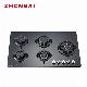  Russia 5 Burner Black Cooktop Build in CKD SKD Gas Stove