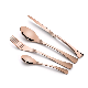 Commercial Stainless Steel 201 Flatware Series-Rose Gold Color