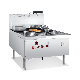 Stainless Steel Traditional Gas Chinese Wok Cooking Range, (Single Burner with Single Rear Pot)