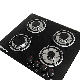  Hot Sale Cooktop Kitchen Built in Temperred Glass 4 Burner Gas Stove