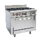  Commercial Kitchen Equipment Economy Cooking Range, 6 Gas Burners with Gas Range