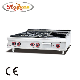 Gas Cooking Range with 4 Burners and Lava Rock Grill