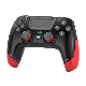  P06 Wireless Game Controller with Six Axis Gyroscope Dual Vibration Gamepad for PS4 / Switch / PC / TV - Black+Red