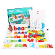 Wooden Educational Toy Matching Puzzle Game Learn Quick Counting Wbb17559