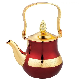  Factory Customized Arabic Luxury Teapot Belly Shape Stainless Steel Pattern Water Kettle Tea Pot