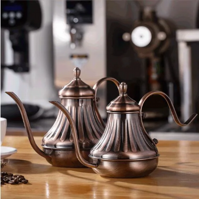 Stainless Steel Palace Kettle Indian Tea Kettle 420ml Coffee Pot Long Gooseneck Spout