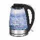  Hot Sale Water Boiler Heater Cordless LED Indicator Electric Tea Glass Kettle