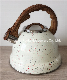 Kitchen Appliancetea Kettle 3.0L Stainless Steel Whistling Tea Pot in White Power Coating with Colorful Dots