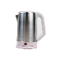 2.0L Large 304 Ss Hotel Electric Kettle Stainless Steel White Plastic Lagging Handle