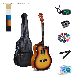 Chinese Factory Economic Beginner Folk Acoustic Guitar Kit manufacturer