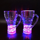 Wholesale Colorful Glass LED Juice Cup with Handle for Party, KTV, Bar, Wedding Decoration