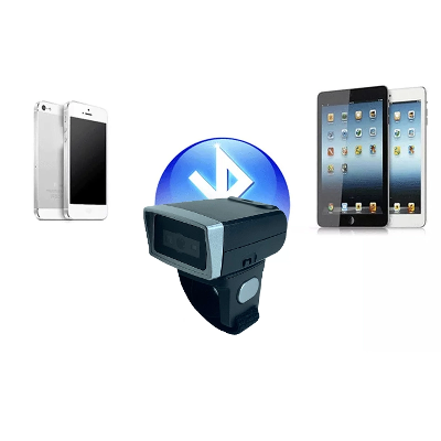 Bluetooth Portable 2D Mini Wireless Finger Ring Wearable Barcode Scanner (HS-S03ER)
