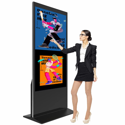 100"86"65"55"42" Inch Indoor LCD Interactive/ IR Touch Totem Price Digital Vertical Signage Frame Advertising Screen Displays Totem Kiosk Touch Screen