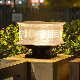 Solar Powered Sensor Lamp Waterproof Outdoor Solar LED Gate Pillar Light