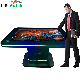 65-Inch 4K Resolution LED Lamp Strip Interactive Touch LCD Screen Game Table with Wireless Charging Station