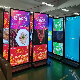 70"75"86 Inch Indoor Floor Stand Vertical Advertising Totem 2K HD Remote Control Non-Touch Screen Kiosk Digital Signage and Display