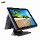 17"+12" Dual Screen Point of Sale Solution Touch Screen Windows POS Computer