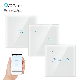  Factory Price 3 Gang WiFi Touch Switch for Smart Life Home Decoration