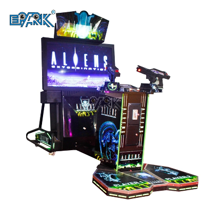 55" Aliens Classic Arcade Shooting Game Machine Four Games Level Double Players Video Game Machine