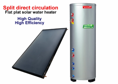 Split Flat Plate Solar Water Heater Solar Water Heating System for Home