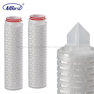 Wholesale PP/Pes/PTFE/PVDF/Nylon Pleated Filter Cartridge 0.2 Micron 5/10/20/30/40" Industrial Hydrophobic PTFE Air Oil Water Treatment Filter Code 7 Soe DOE