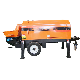  High Quality Orange Cylinder Type Batching Plant Mixer Price Small Concrete Mini Pump