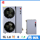 16kw DC Inverter Low Ambient Evi Split Heat Pump Air Source Water Heater with High Efficiency