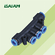 High Quality Pneumatic One Touch Tube Five Way Plastic Fitting manufacturer
